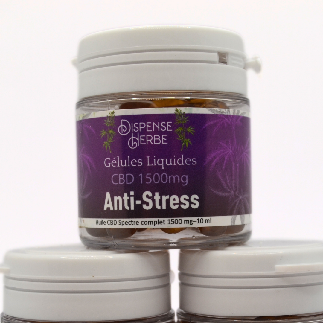 Gélules Liquides CBD Anti-Stress - DispenseHerbe 🍀