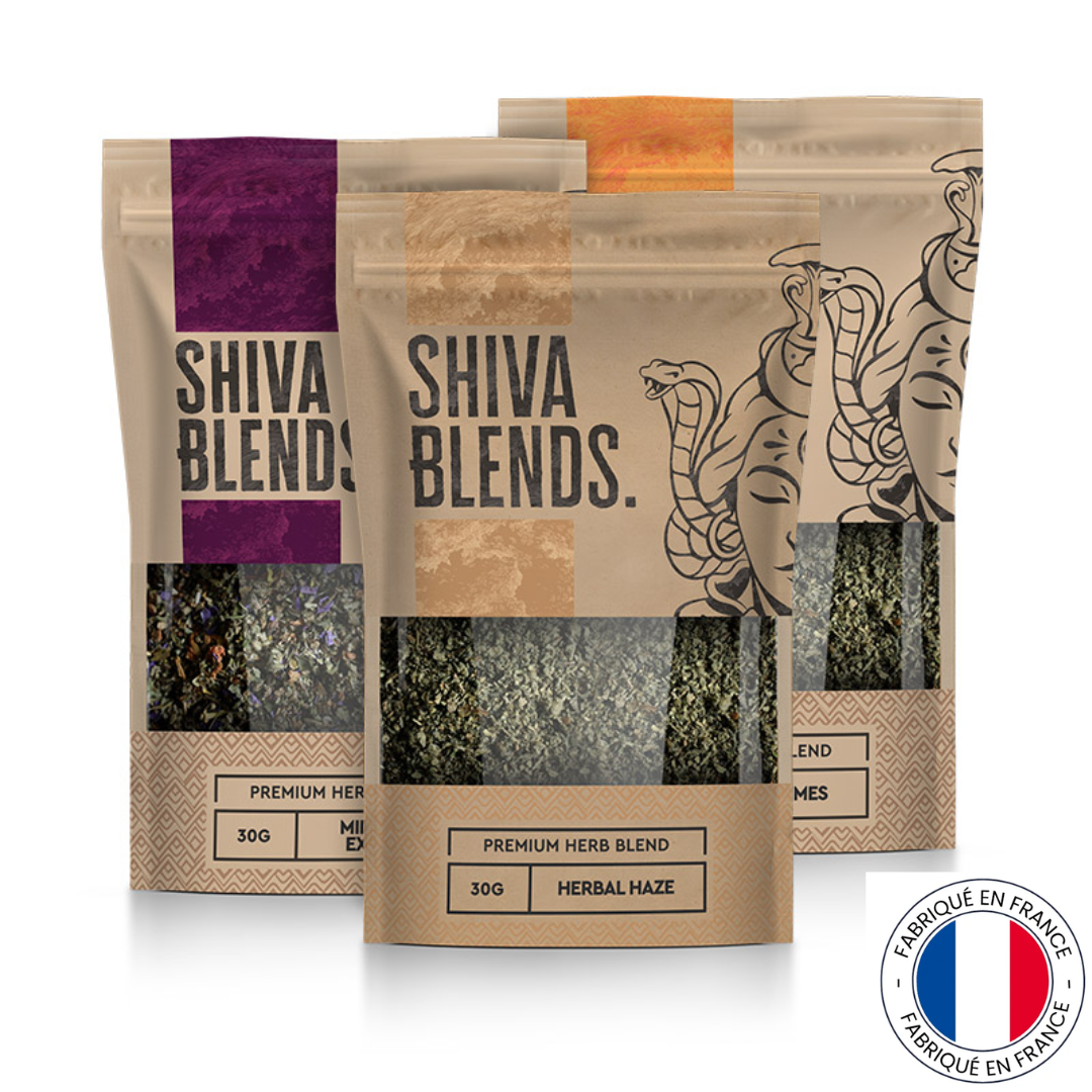 Shiva Blends – Substituts de Tabac 100 % Plantes – 30g