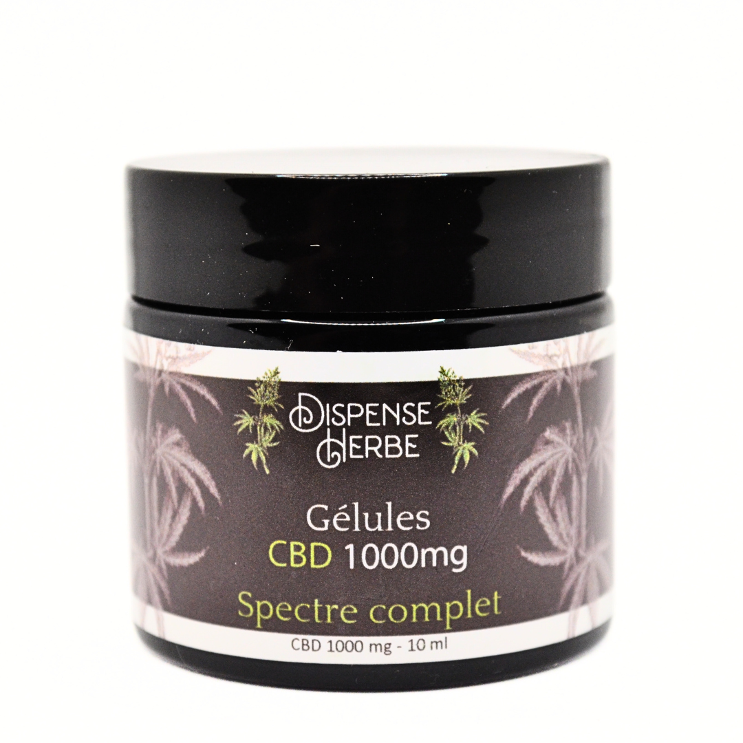 Gélule 500mg/1000mg CBD <br> Full Spectrum / Spectre Complet - DispenseHerbe 🍀
