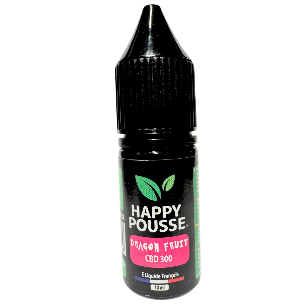 🌿 E-liquides CBD Happy Pousse – 10 ml | 300 mg & 500 mg | Fabriqués en France