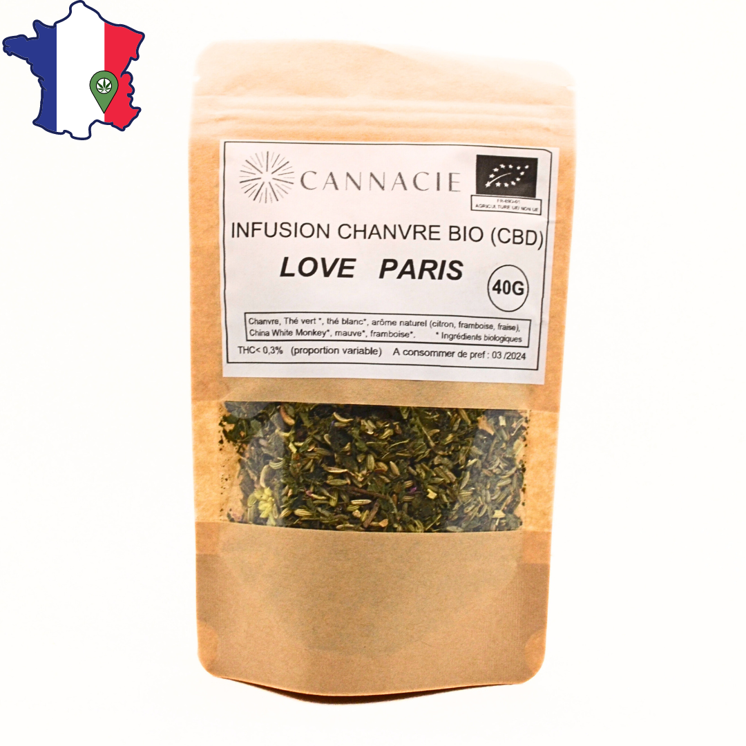 Infusion CBD <br> LOVE PARIS - DispenseHerbe 🍀