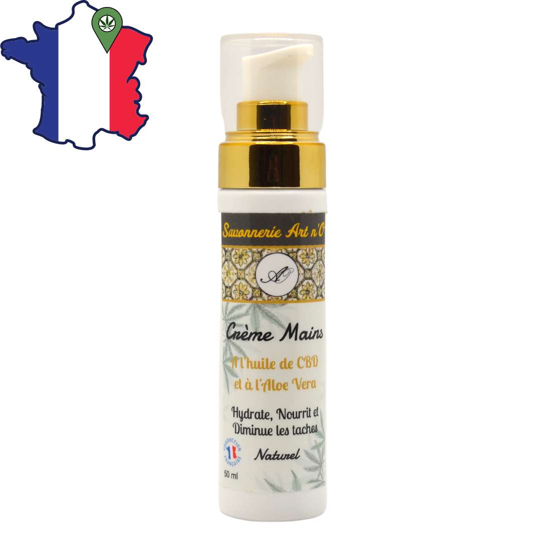 CREME MAINS REPARATRICE AU CBD - DispenseHerbe 🍀